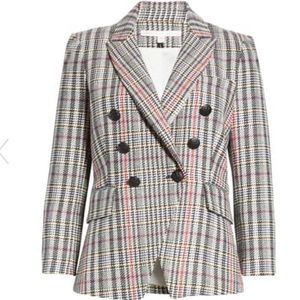 Veronica Beard Plaid Empire Dickey Jacket